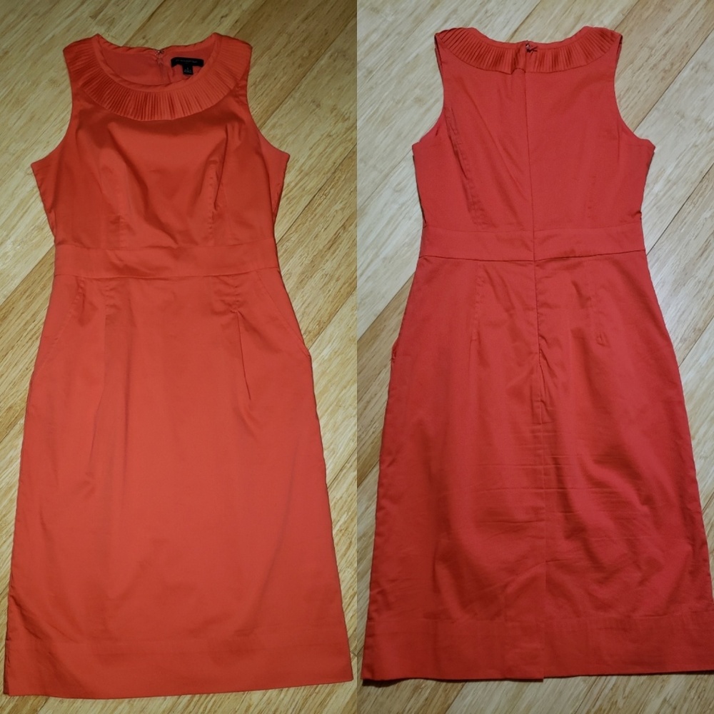 Banana Republic reddish-orange dress